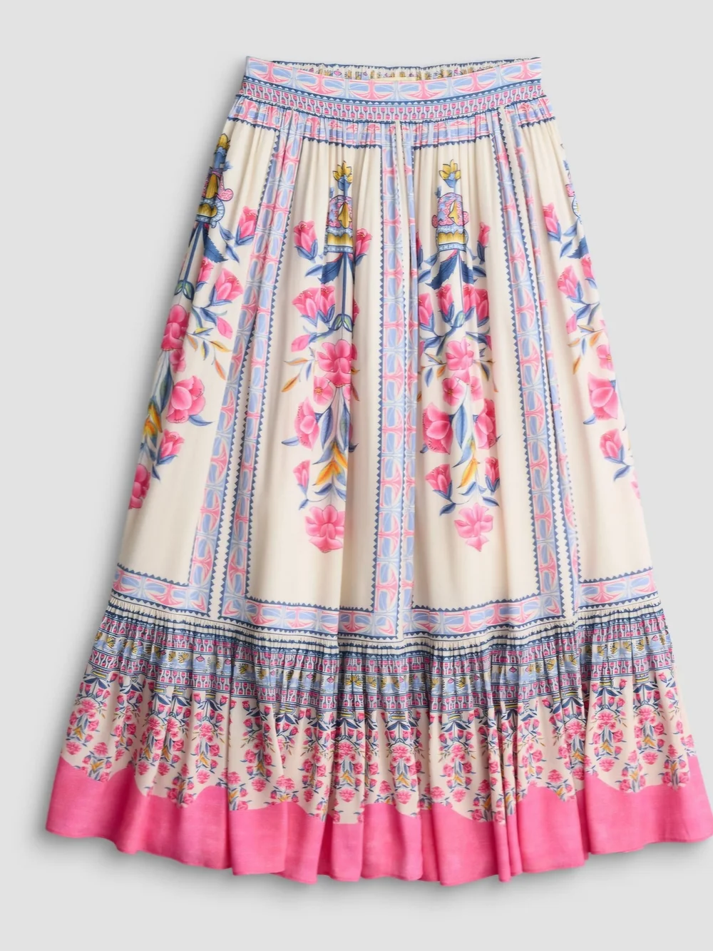 Farmers Market Pink Floral Boho Maxi Skirt | Size Small - NWT
